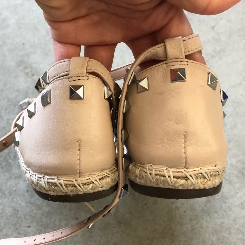 SCHUTZ Nude Espadrilles with Studded Ankle Straps - Picture 3 of 3